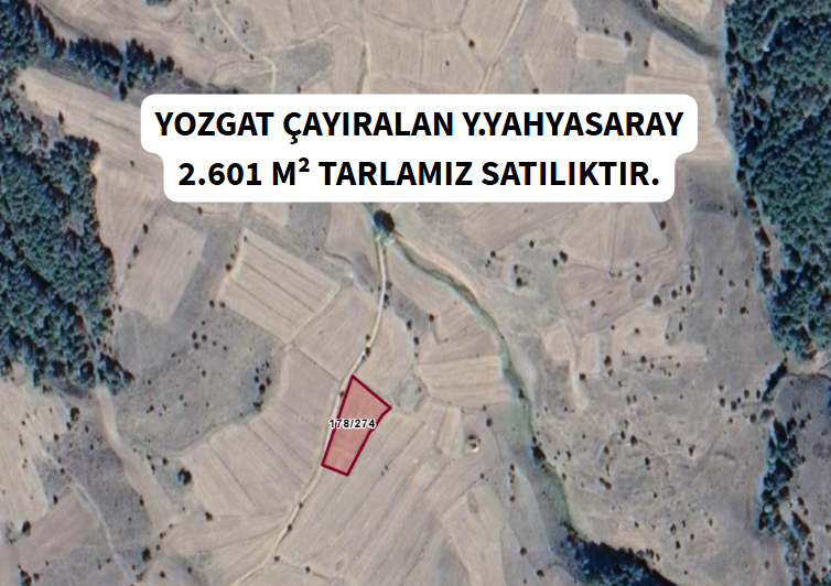 YOZGAT ÇAYIRALAN Y.YAHYASARAY KÖYÜNDE 2.601 M² TARLA SATILIKTIR. - YOZGAT ÇAYIRALAN fotoğraf 7